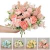 Реквизит Домашний Декор Искусственный Букет Искусственный Пион Гортензия Вечеринка Свадебное Украшение Шелковый Цветок Розы
