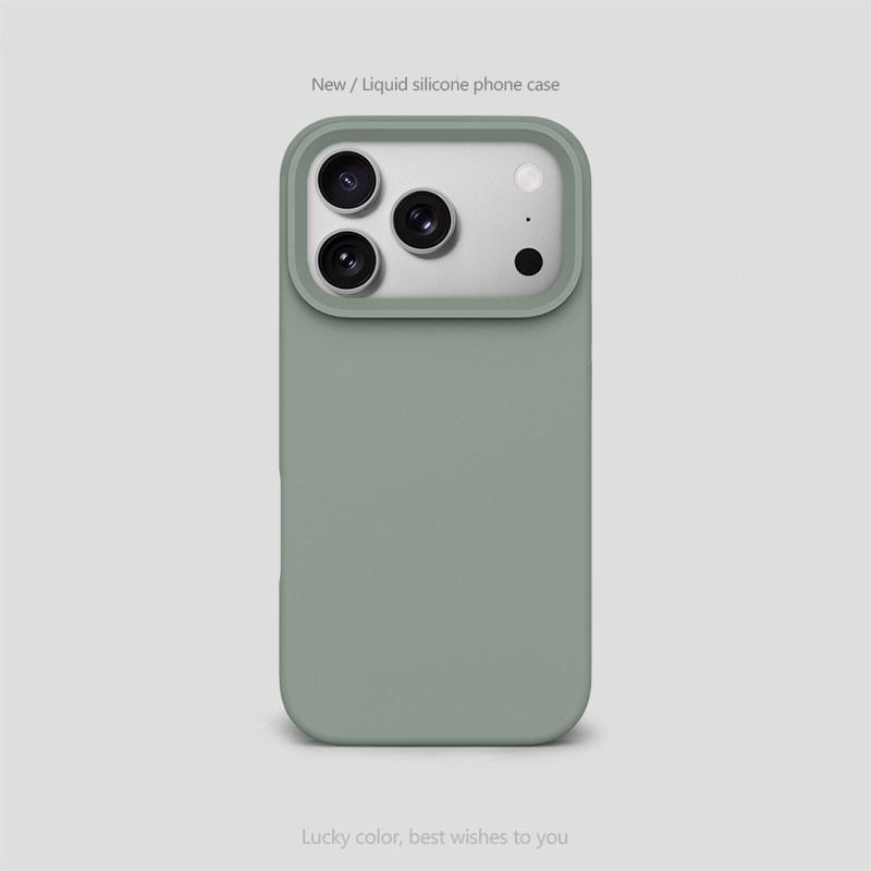 Роскошный Чехол из Жидкого Силикона MagSafe Для iPhone 17 Air 16 15 14 13 Pro Max Однотонный Защитный Мягкий Задний Чехол