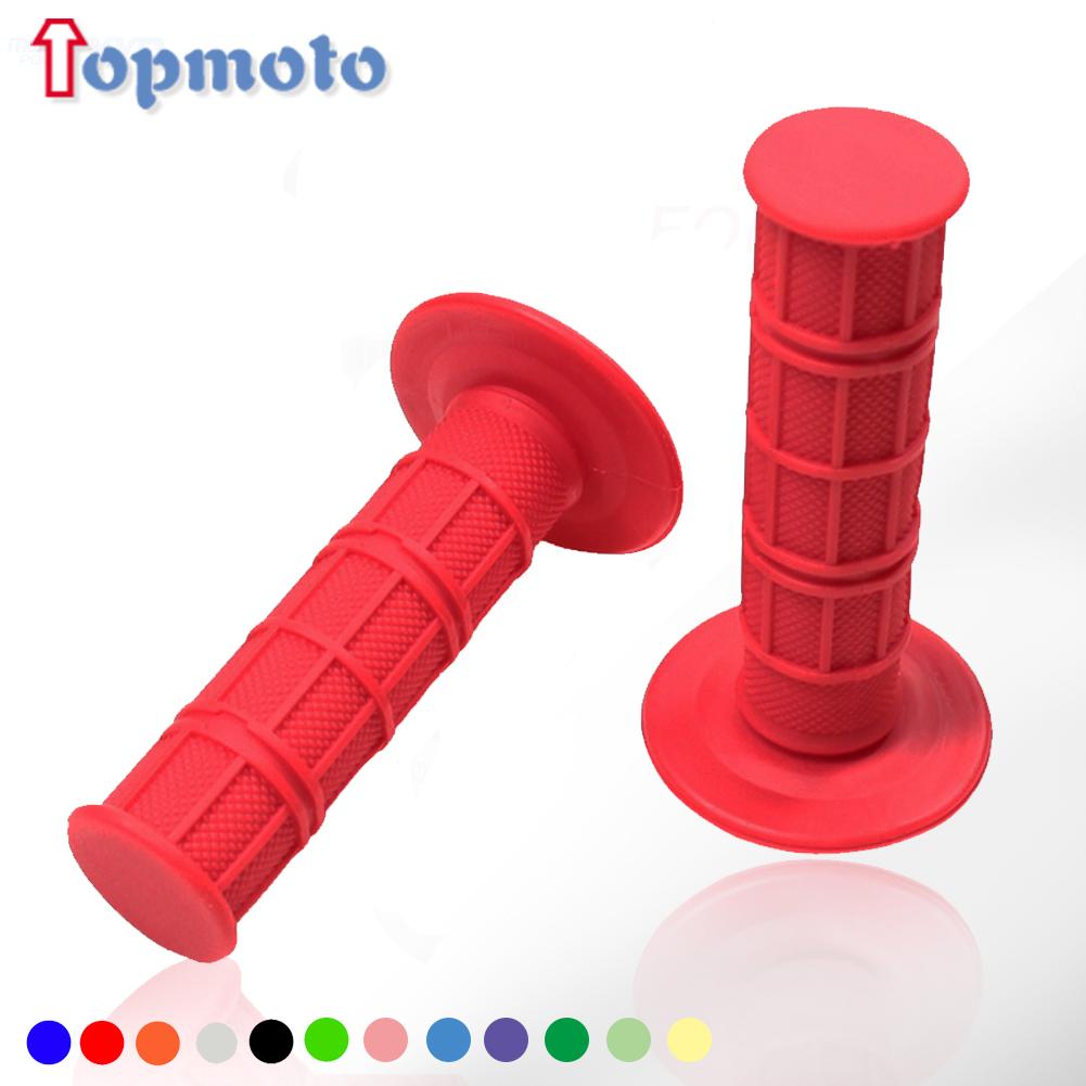 22mm 24mm Motorcycles Grip Dirt Bike Grips 7/8" Rubber Biker Scooter Handle Grip For Handlebar Mx Pillow Top Throttle 22mm Bar Throttles 2