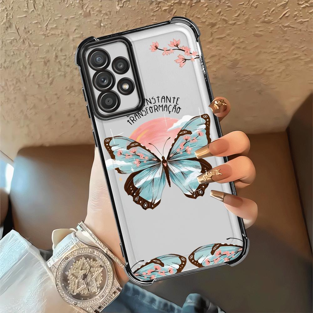 Case for Samsung Galaxy A26 A33 A21s A24 A15 A16 A13 A25 A52 A17 A35 A36 Phone Cover Creative Butterfly Art