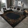 Черный Мрамор Ковер Гостиная Роскошное Украшение Дом Диван Стираемые Большие Ковры Спальня Мягкий/Пушистый Большой Ковер для Зоны Столовая