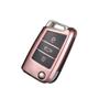 Wear-resistant New Soft TPU Car Key Case Cover For Volkswagen VW Golf 7 Mk7 Seat Ibiza Leon FR 2 Altea Aztec For Skoda Octavia