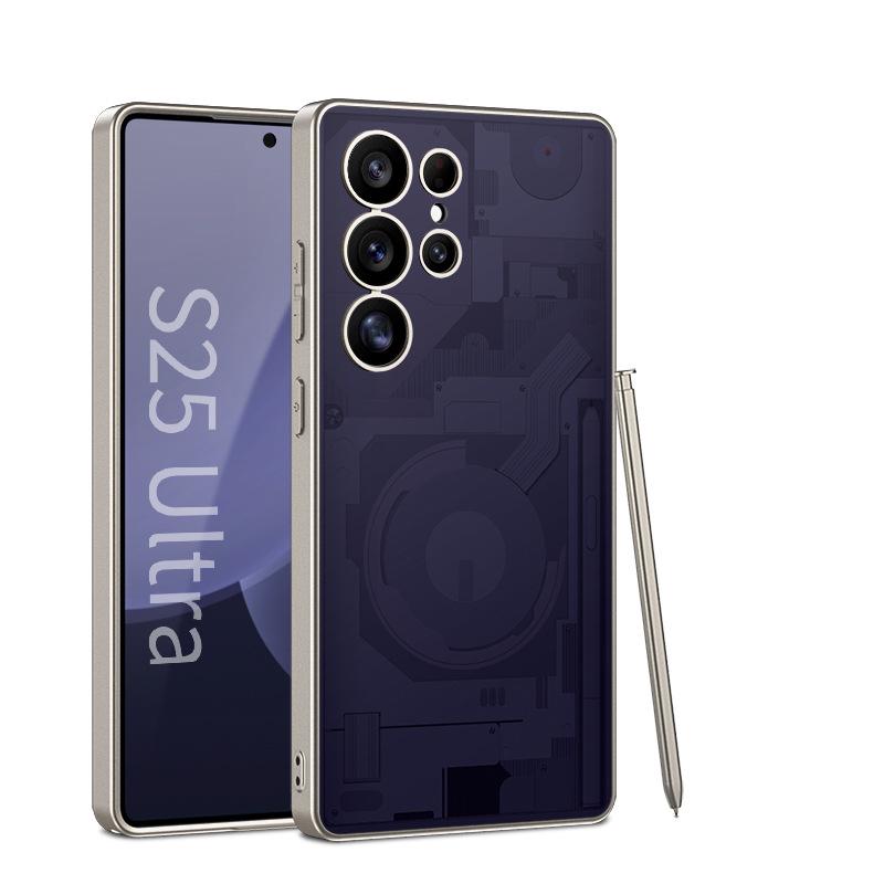 Матовый защитный чехол для телефона Samsung S25 Ultra с рисунком печатной платы