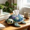 Набор для шитья чехла на коробку с салфетками в технике пэчворк DIY Набор для шитья с инструкциями Ручной стеганый держатель для салфеток Набор для рукоделия для начинающих Женщины