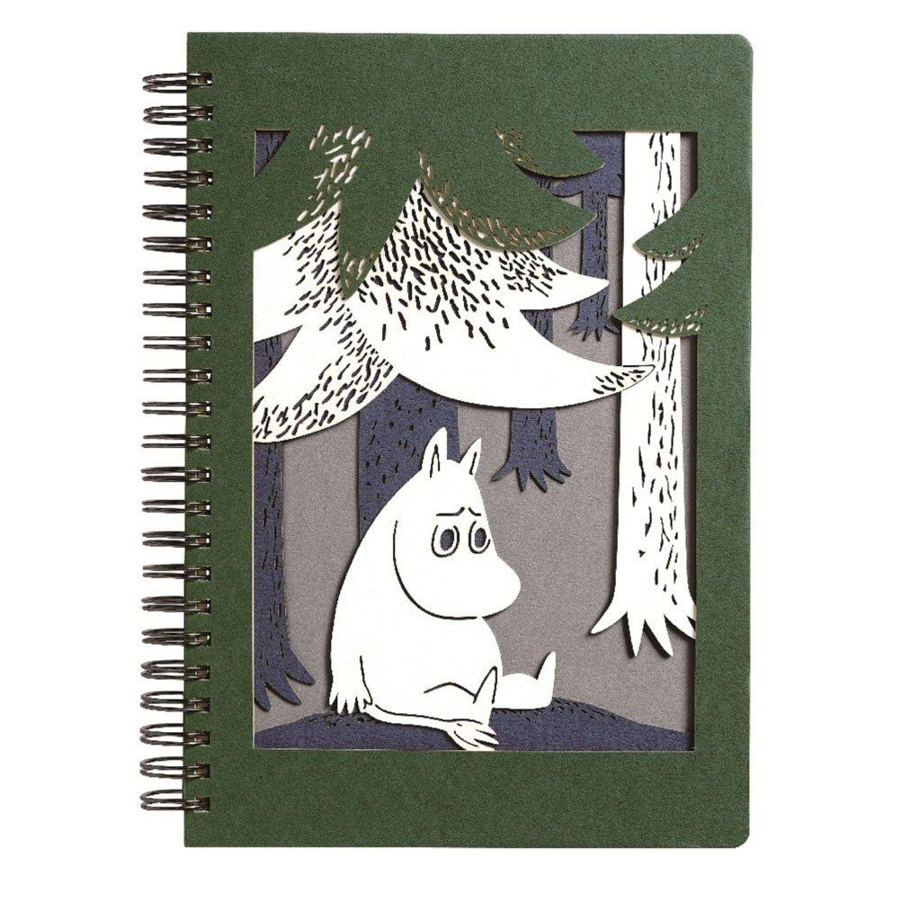 Gakken Staful Moomin A5 Ring Laser D15018 Notebook, GR,