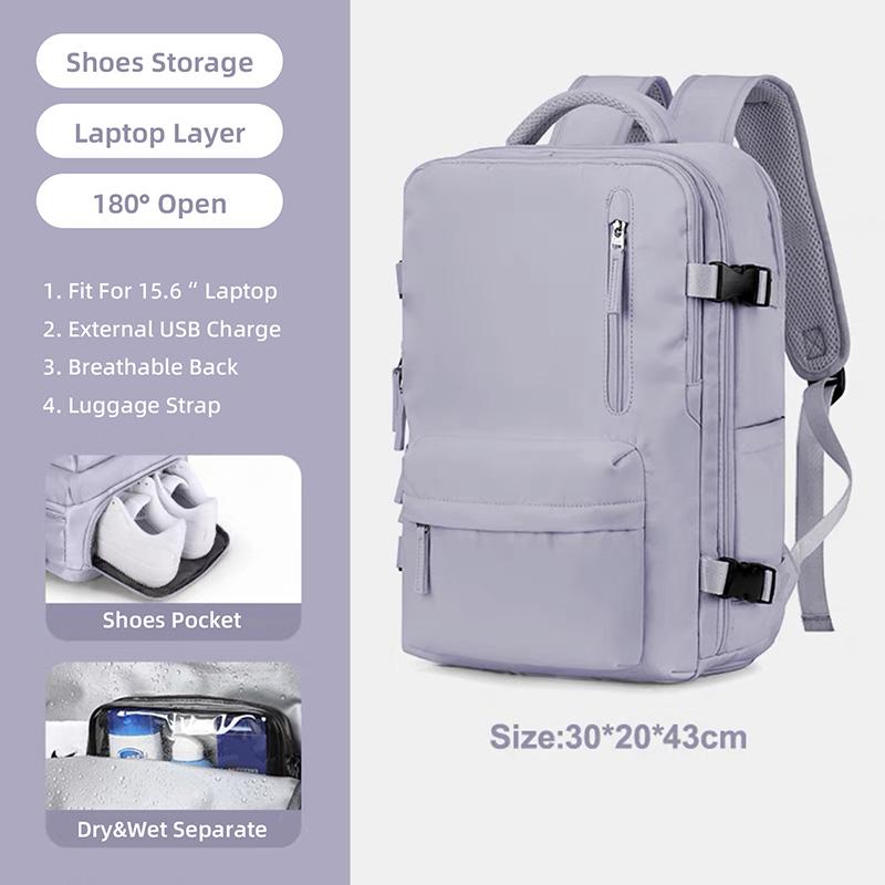 Дорожный рюкзак 35л, большая деловая сумка для ноутбука 15,6, многофункциональная зарядка через USB, женские школьные сумки Mochila, карман для обуви, XA348C