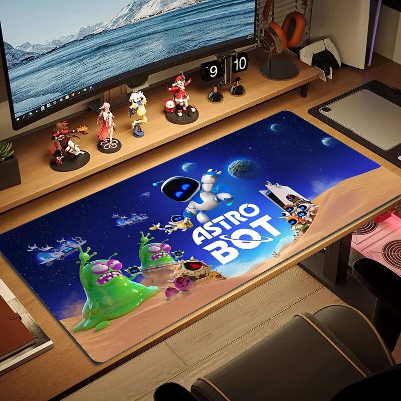 ASTRO BOT Коврик для мыши большого размера Большая подушка для игрового стола Нескользящий Коврик для ноутбука Планшета Большая мышь XXL Коврик Мини-ПК Игровой коврик С заблокированным краем