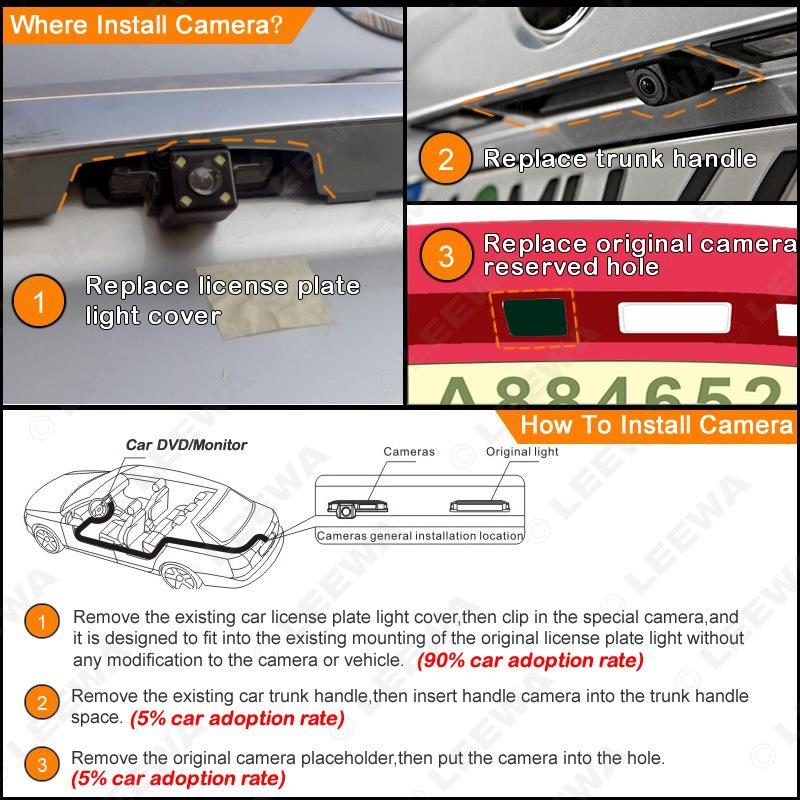 HD Waterproof Rearview Camera for Kia K5, K4, KX5, Optima, Lotze