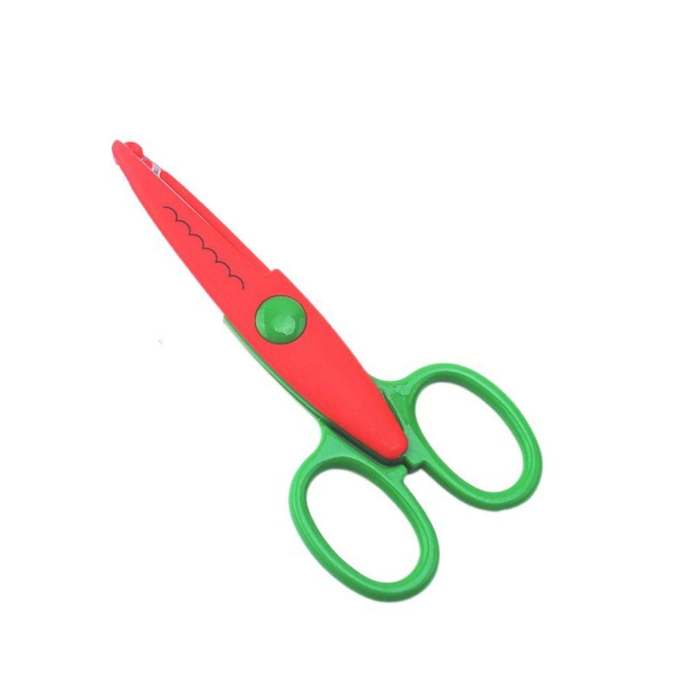 Волнистый узор Минималистичные кружевные ножницы Конфетный цвет Кавайные кружевные ножницы Инструмент для творчества для студентов