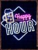 Neon Beer Bar Poster Metal Signs for Pub Home Bedroom Decor Tin Sign Decorative Plaques Painting Wall Aesthetical Decoration