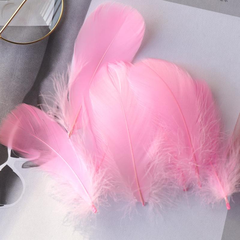 Natural Goose Feathers Plumes 4-8cm 8-12cm Swan Feather Plume for Home Decoration Craft DIY Wedding Jewelry Accessories 100pc