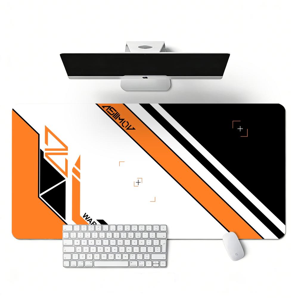 Geometric Pattern Extra Large Gaming Mouse Pad, Non-Slip Edge Keyboard Rug, XXL Desktop Mouse Mat, Computer Accessories, 100x50