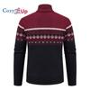 Cozy Up Свитера для мужчин, мужской кардиган на молнии, повседневный вязаный свитер с воротником-стойкой и карманами, куртки для мужчин