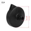 16/20mm Black Plastic Male Threaded Exhaust Noise Muffler Air Filter Silencer Co