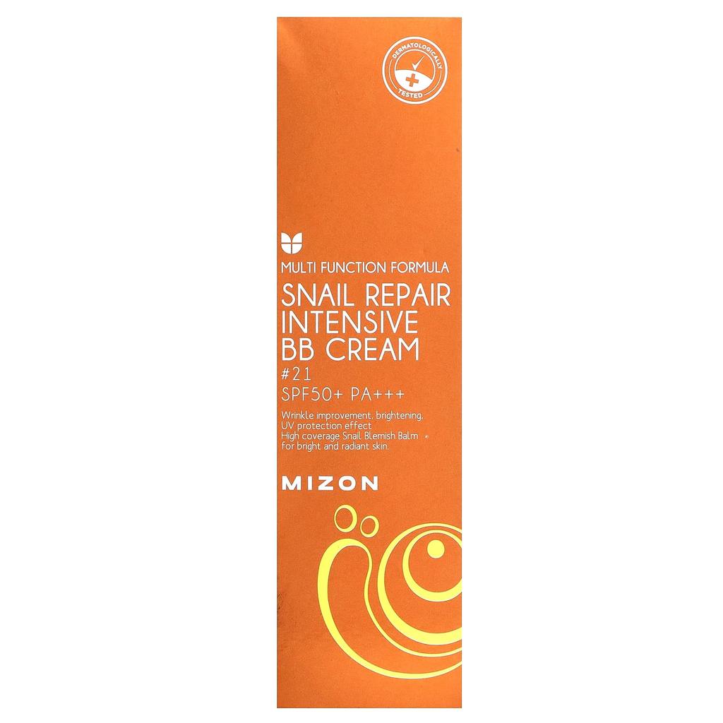 Mizon Интенсивный BB-крем Snail Repair, SPF 50+ PA+++, №21, 50 г (1,76 унции)