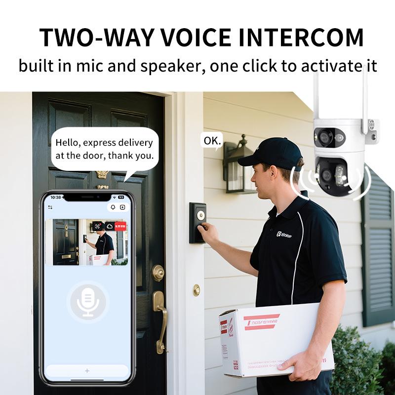 360° Панорамная HD Беспроводная WiFi Камера Домашней Безопасности с Кронштейном