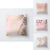 Luxurious Polyester Pillow Case Cover With Rose Gold Geometric Pattern For Home Decor