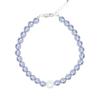 jewelCOUNTY Blue Snow Crystal Pearl Bracelet[92.5 Silver]
