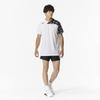Mizuno V2MAB111 Игровая короткая рубашка, Рукав, Графический, Унисекс, Белый/Черный