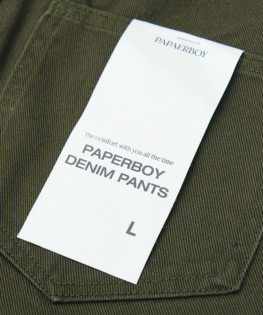 Брюки PAPERBOY Regular Fit из хлопка - Хаки