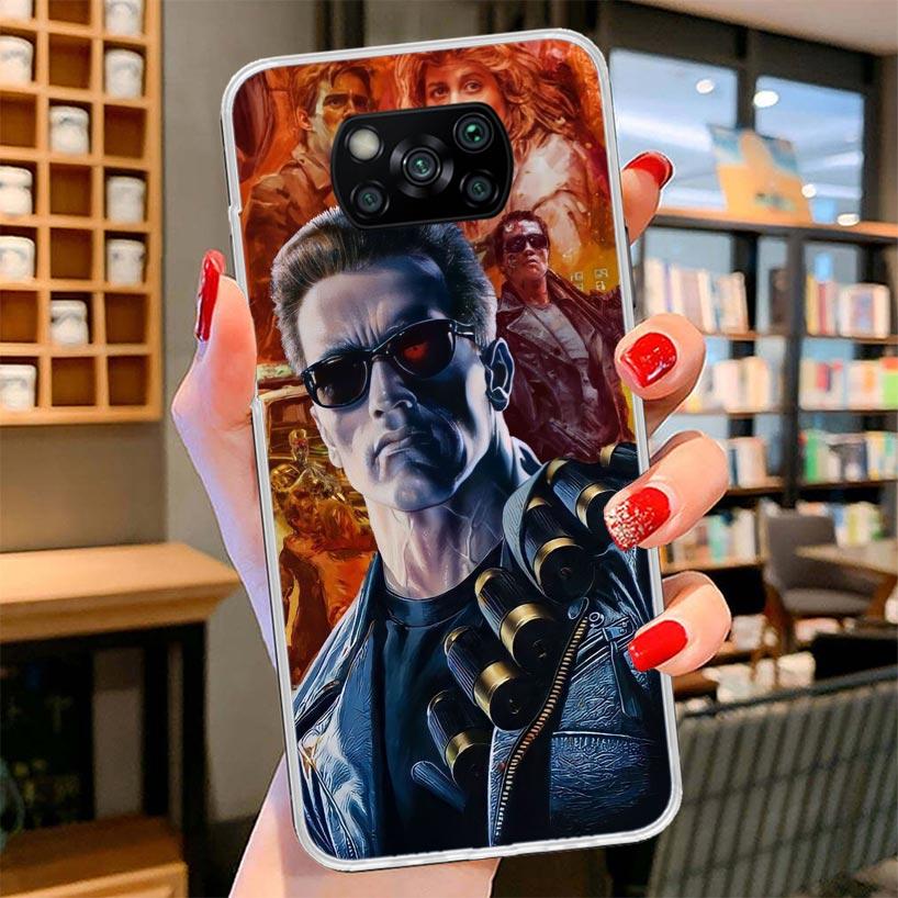Arnold Schwarzenegger Terminator Cover Phone Case For Xiaomi Poco F7 Ultra X7 X6 X5 Pro M7 Redmi 15C 15 13C 13 12C 12 10C 10 9A