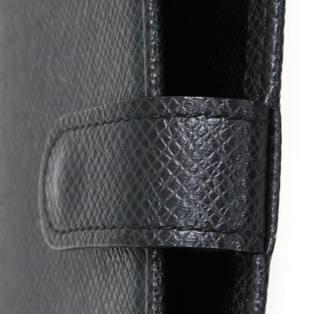 Б/у 12564 Agenda PM R20426 8001 LV логотип темно-серый ежедневник с 6-дырочным кардхолдером Vuitton Taiga Ardoise Мужской от