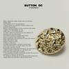 5 шт. Xiaoxiang Металлическая пуговица в стиле Среднего Древнего Египта Круглая тисненая золотая пуговица Пуговица для твидового пиджака свитера