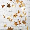 4m Shimmer Long Banner Baby Shower Gold/Silver Shining Star Bunting Wedding Birthday Party Decoration Children Room Decors