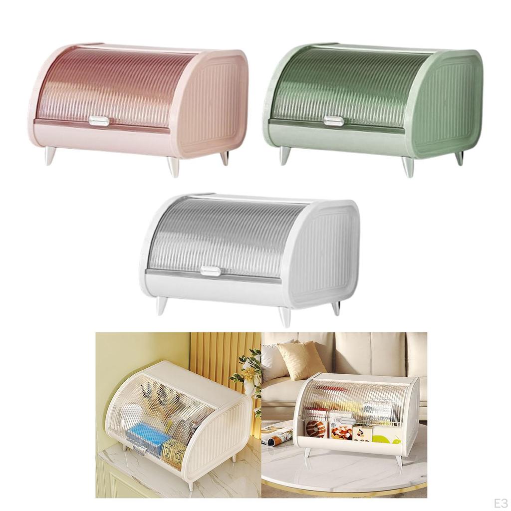 Cosmetic Storage Box Bread Organizer Bin Farmhouse for Kitchen Counter