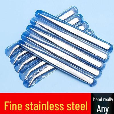 Набор швейных инструментов: Пинцеты из нержавеющей стали прямые и изогнутые, ремонтные плоскогубцы, нитковдеватель, утолщенная портновская прищепка