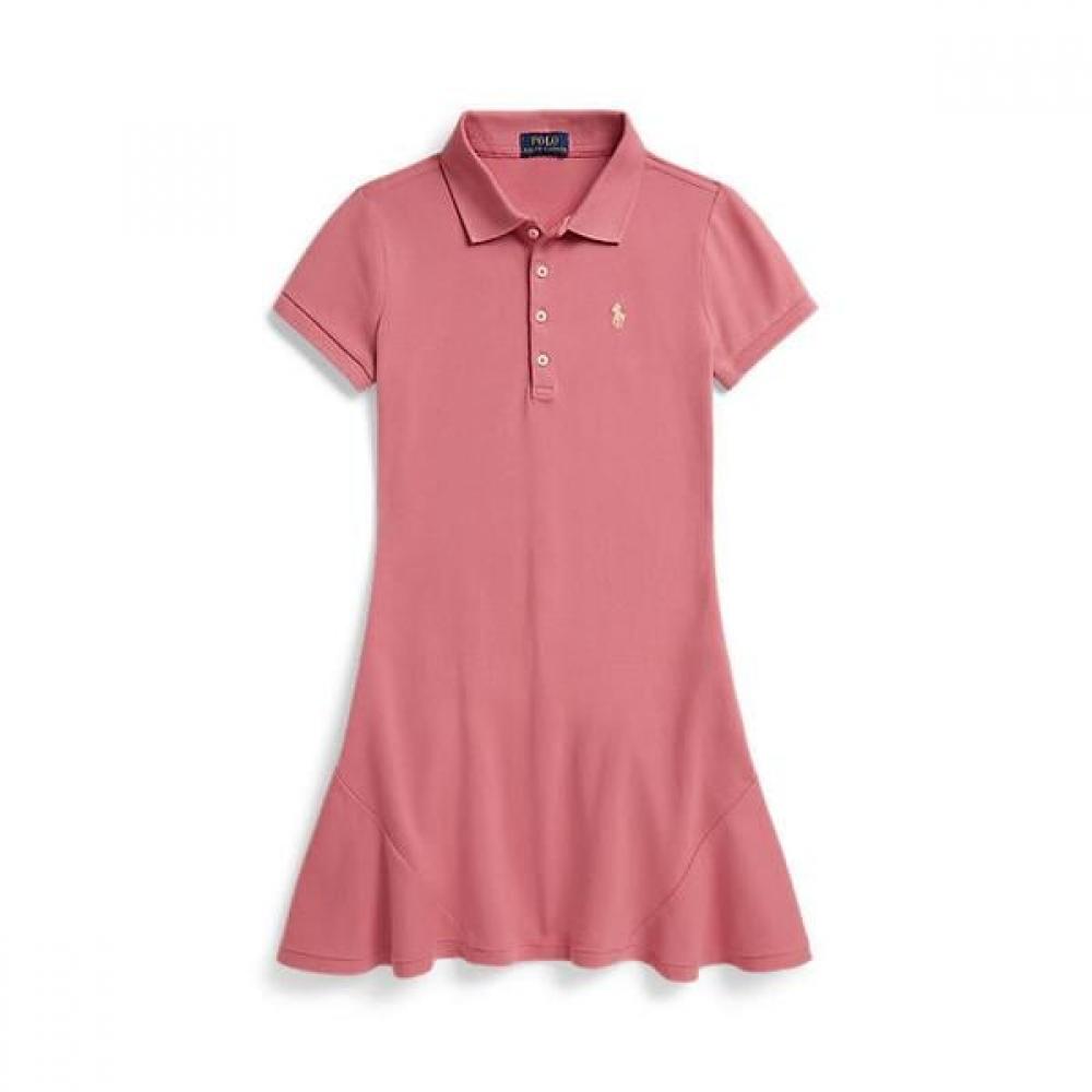 Polo Ralph Lauren Девочки Эластичное Сетчатое Поло-платье 7-16 лет