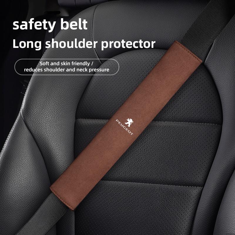 2Pcs Car Seat Belt Shoulder Protection Set Interior Accessories For Peugeot Rifter RCZ 206 307 308 207 3008 208 407 508 2008
