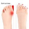 1 пара разделителей пальцев ног для женщин, корректор косточек на пальцах ног, мягкие силиконовые разделители для пальцев ног, для устранения накладывающихся друг на друга косточек на мозолях, облегчение боли в передней части стопы