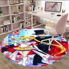 1pc Sailor Moon  Carpet, Round Rug, Comfortable, Suitable for Entryways, Living Rooms, Office, And Bedrooms, Christmas Decoration