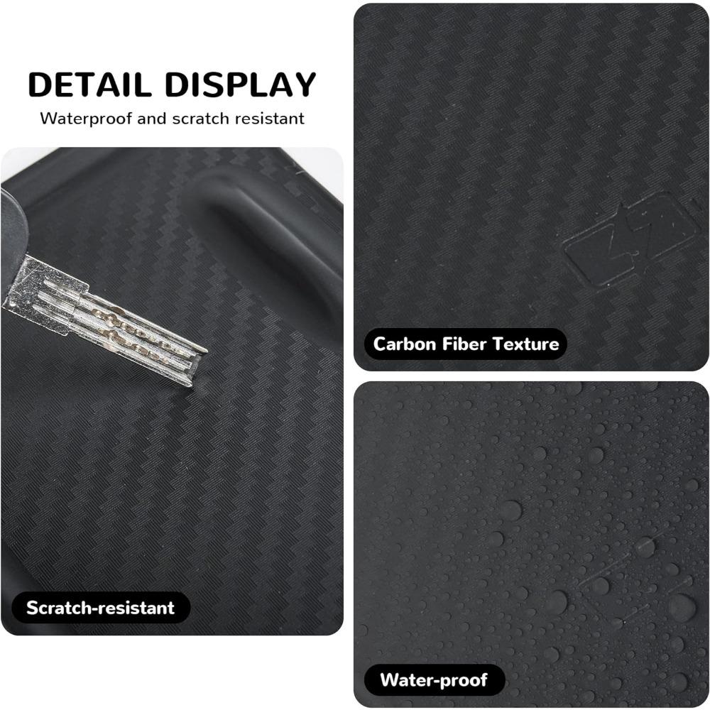 Силиконовый коврик для беспроводной зарядки на центральной консоли, силиконовый чехол для панели беспроводной зарядки, детали из углеродного волокна