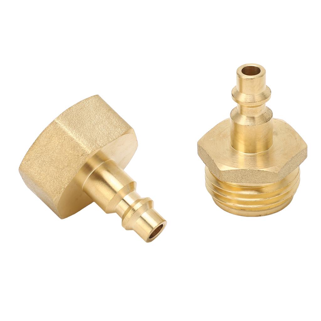 Winterize Sprinkler Blow Out Adapter Air Compressor 1 4in Quick Connect Plug to Garden Hose Pipe 3 4in Threaded Adapter