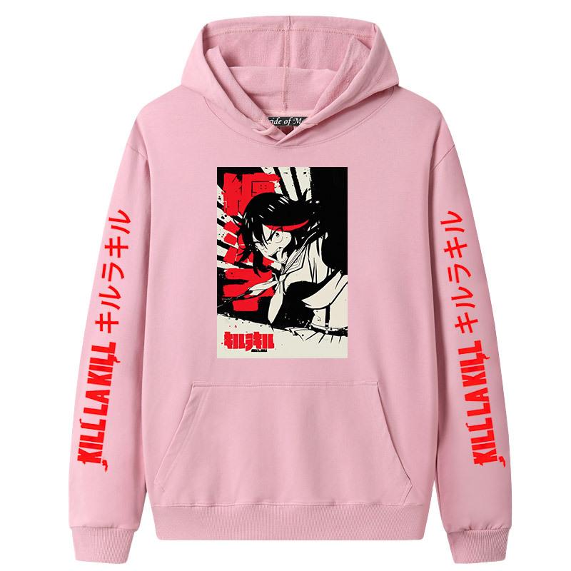 Japanese Anime Kill la Kill Hooded Long Sleeve Sweatshirt for Couples