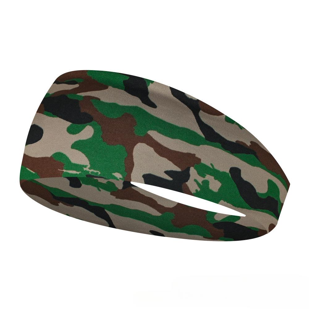 Sports Headband Men Women Printed Wide Sports Sweatband Stretch Elastic Fitness Gym Running Tennis Headwrap Yoga Hair Bands 1pc