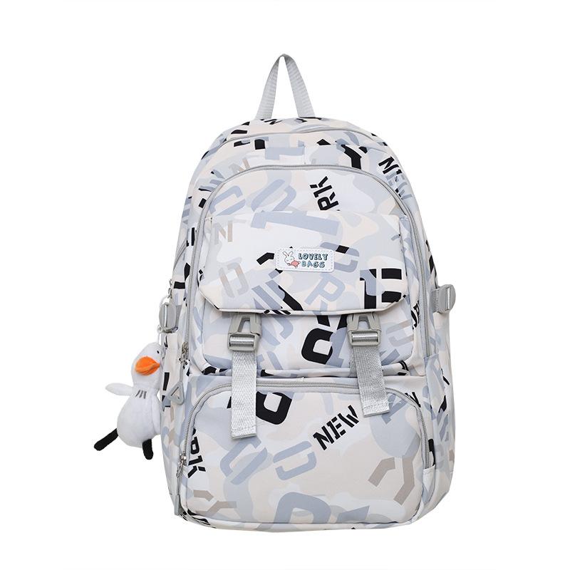 Рюкзак мужской большой вместимости рюкзак с граффити женский школьный рюкзак для учащихся старших классов средней школы