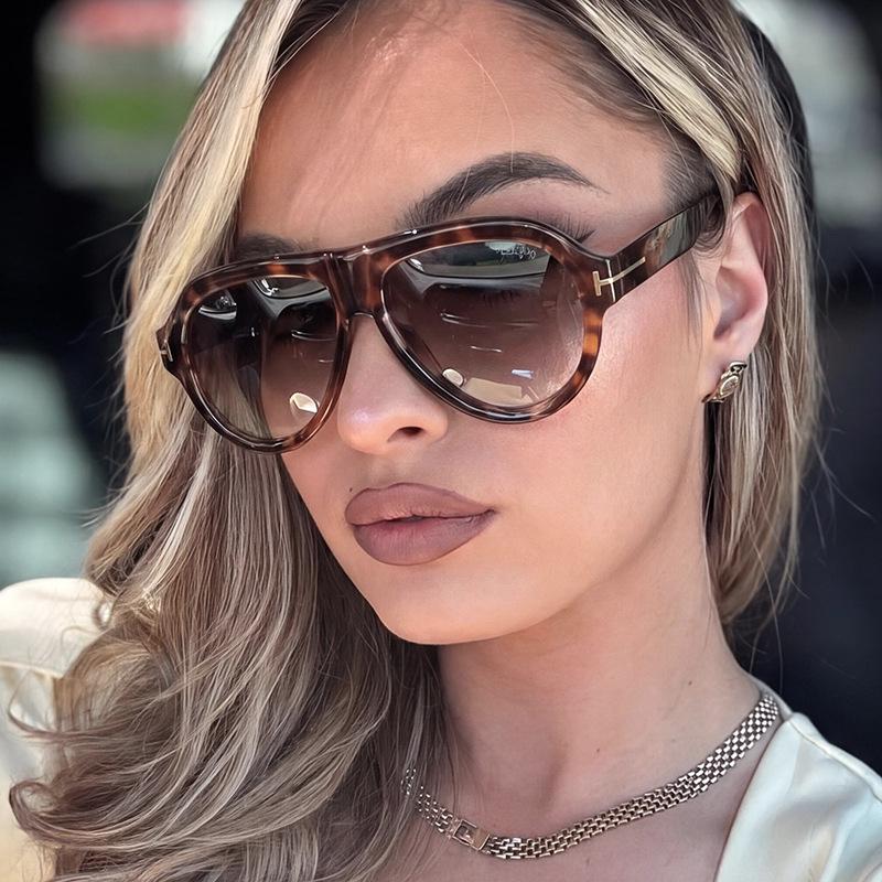 T-toad sunglasses European and American personalized pilot sunglasses women's advanced sunshade sunglasses trend