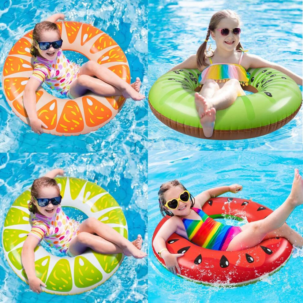 Bouées tubulaires en forme de fruits, jouets de piscine conçus pour adultes et adolescents, en vinyle de qualité supérieure, non toxique et