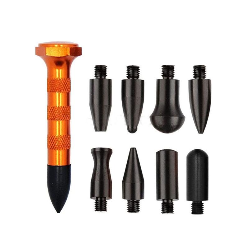10Pcs Car Body Dent Repair Tool Kits Paintless Dent Removal Tap Down Tools Dent Rubber Hammer Auto Body DIY Dent Fix Tools