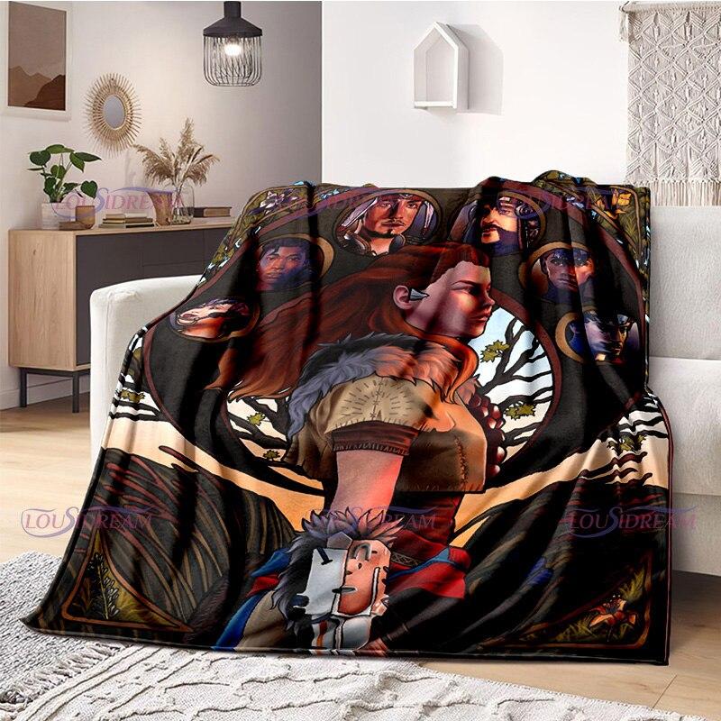 Одеяло для любителей геймеров Horizon Zero Dawn, игровое одеяло, флисовое одеяло, одеяло для взрослых и детей, покрывало для геймера, подарки