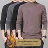 Men's German Velvet Long-Sleeve Half-High Collar T-Shirt for Autumn/Winter