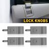 Set Of 4 Lock Door Knobs Gray For 2007-2013 Chevrolet Silverado 1500 2500 3500