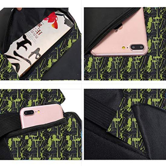 Водонепроницаемый рюкзак для мальчиков и большой рюкзак из ткани Оксфорд с принтом мячей для мальчиков возраста Идеально подходит для школы и многофункциональный рюкзак с боковым