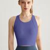 Shockproof Breathable Back Fitness Top With Bra Pads Sports Underwear For Women