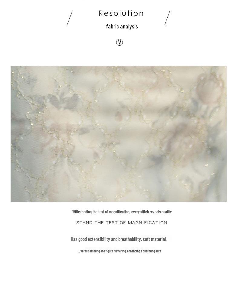 Белое ретро кружевное ципао: Молодежное лето 2025 года