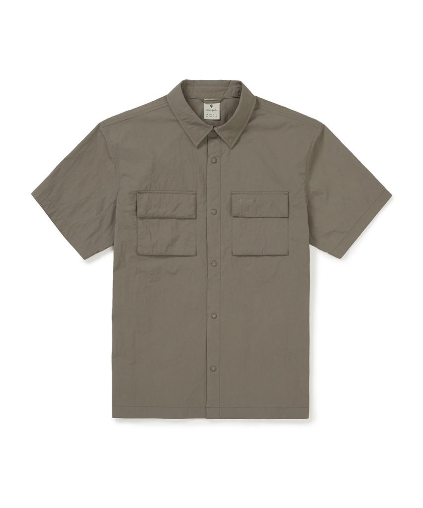 SNOWPEAK APPAREL Taslan Two-Pocket Short Sleeve Shirt (S25Mmlsh50) Khaki