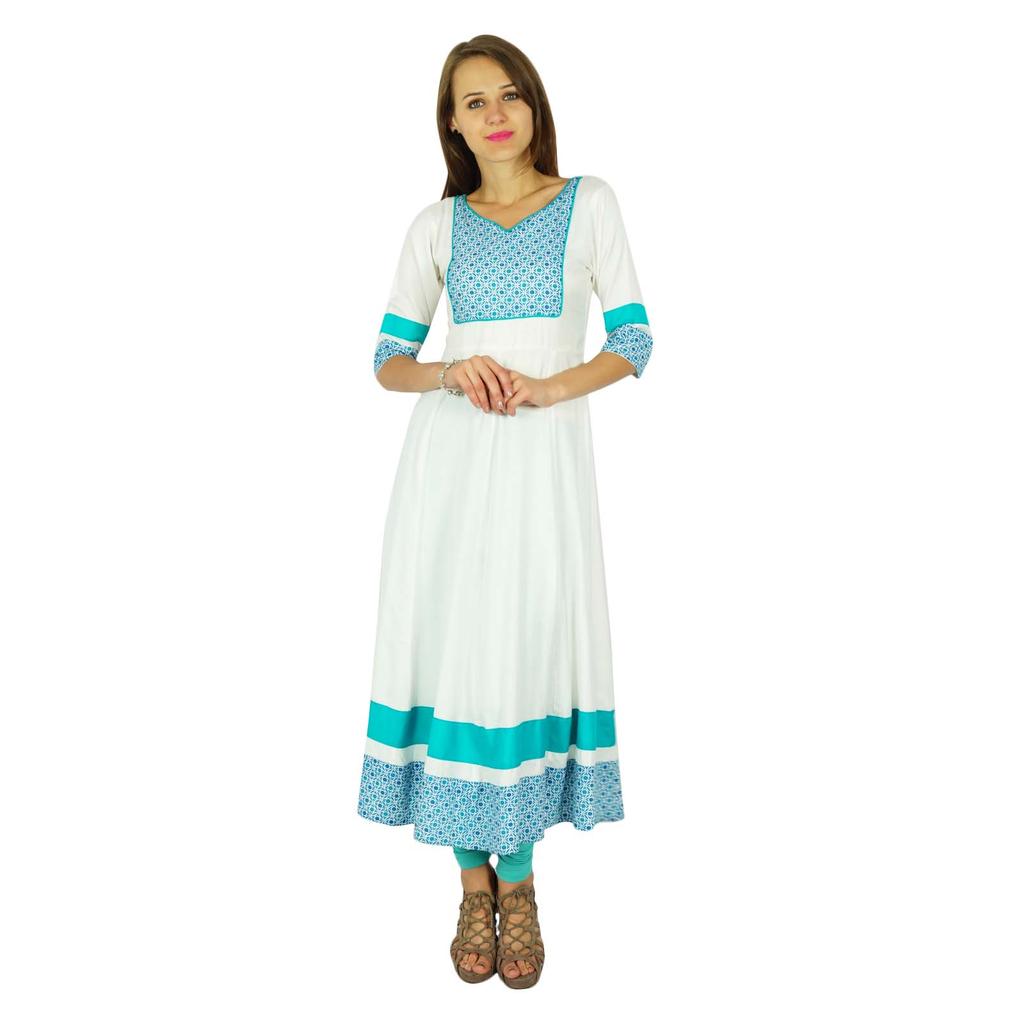 Phagun Bollywood Kurta Indian Designer Women Ethnic Kurti Cotton Tunic Dress